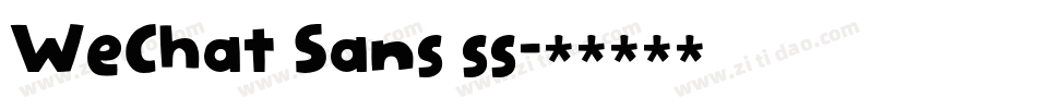WeChat Sans ss字体转换